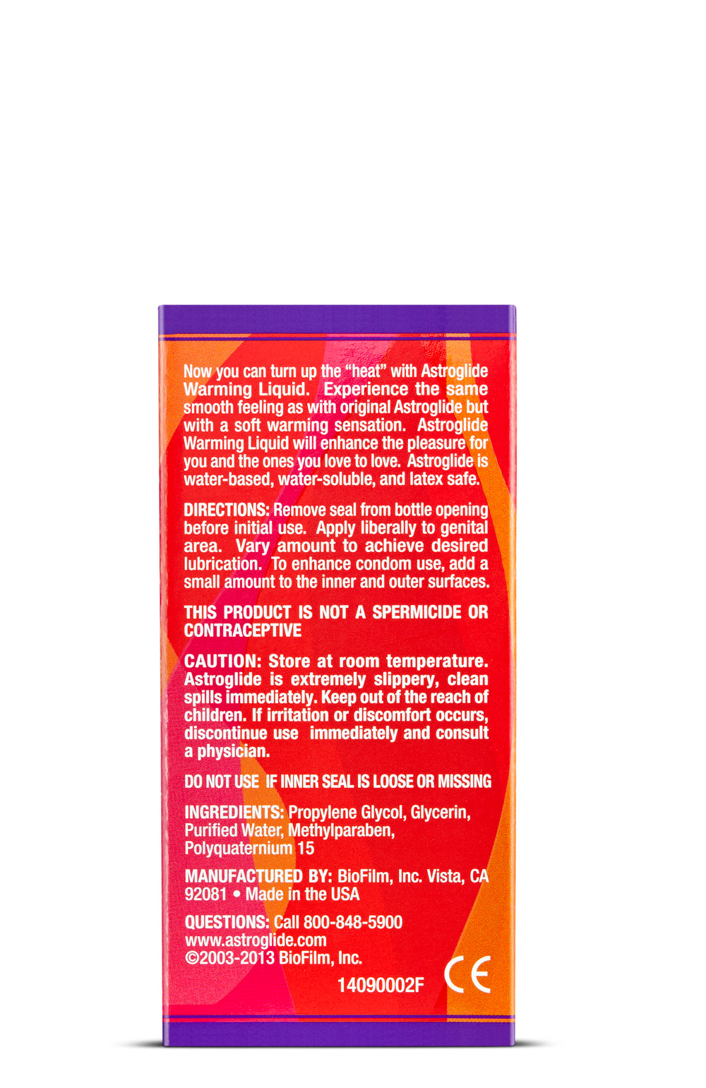 Astroglide Warming Liquid 2.5 Oz