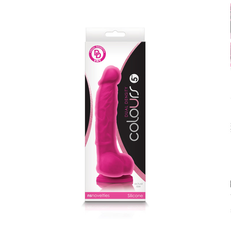 Colours Dual Density 5 Dildo Pink 
