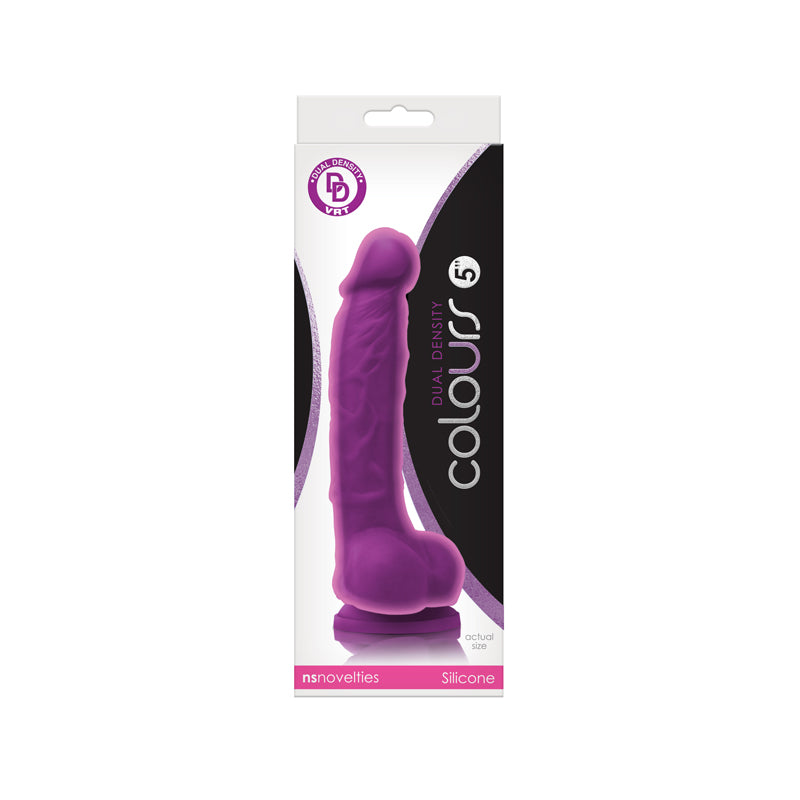 Colours Dual Density 5 Dildo Purple 