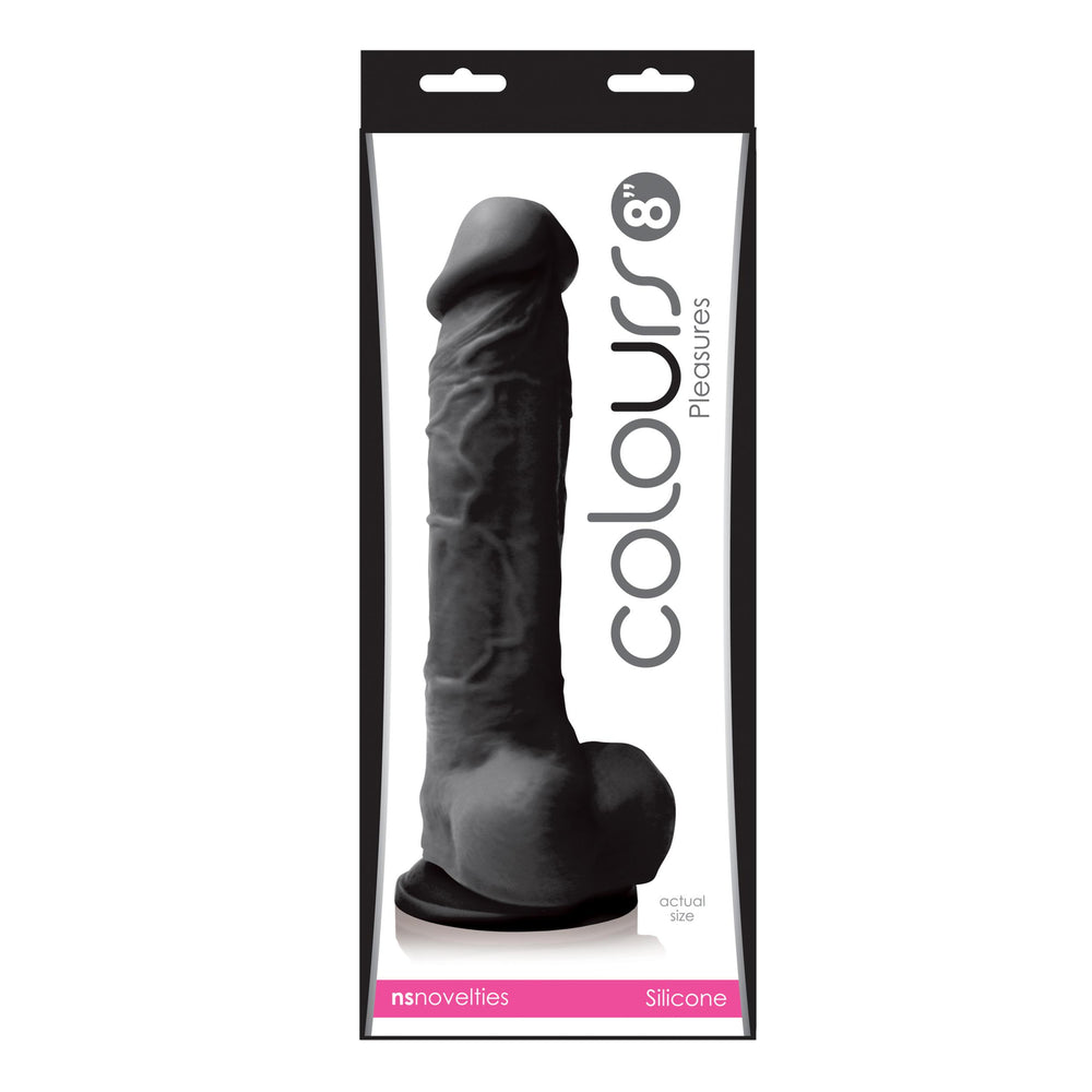 Colours Pleasures 8 Dildo Black 