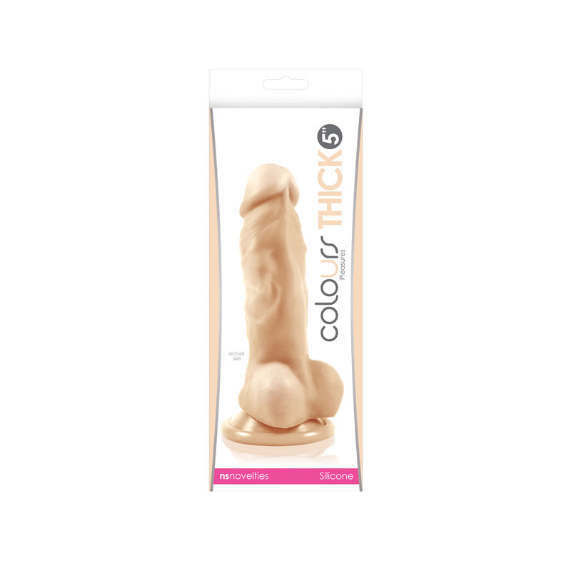 Colours Pleasures Thick 5 Dildo White 