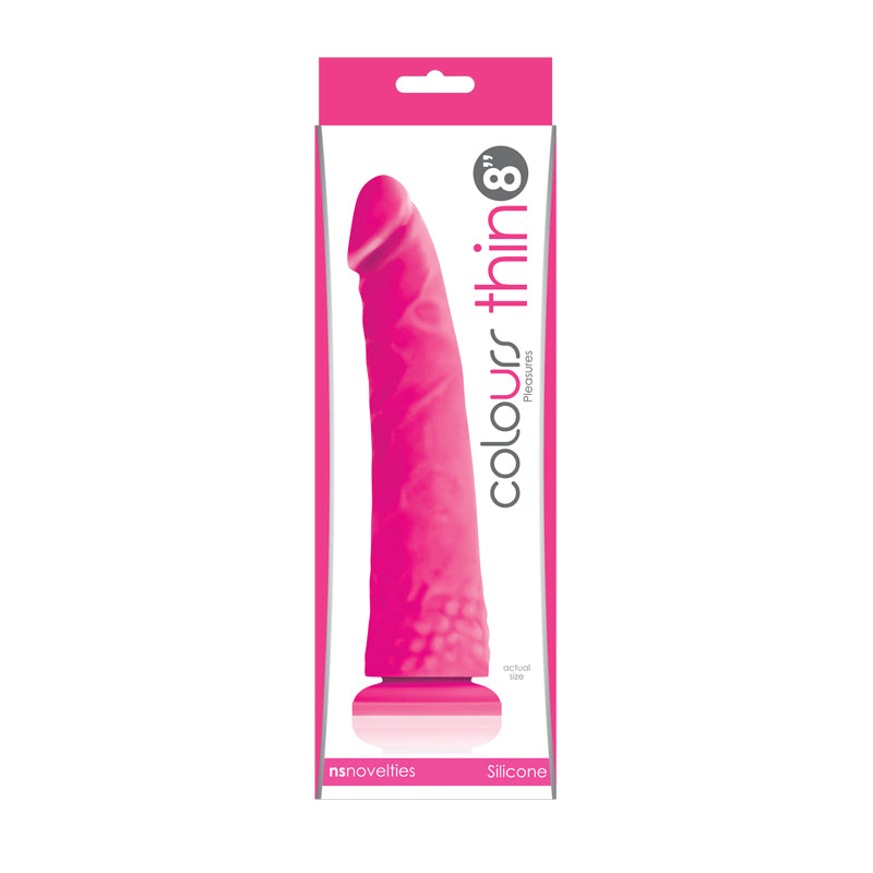 Colours Pleasures Thin 8 Dildo Pink 