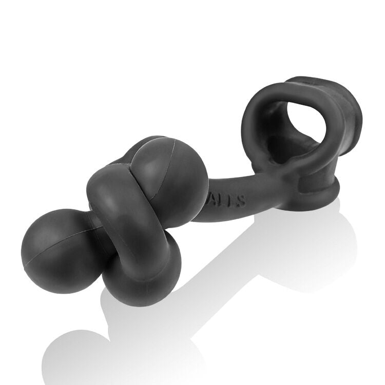 Buttballs Asslock & Cocksling Oxballs Silicone-tpr Blend Black Ice
