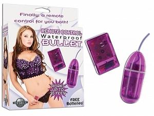 Waterproof Remote Control Bullet Purple