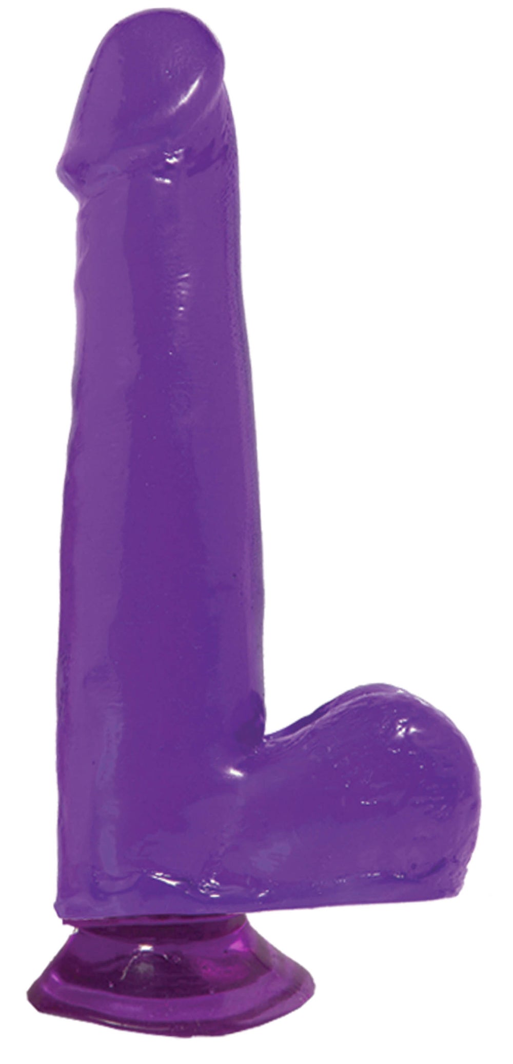 Basix Rubber Works 7.5in Dong W-suction Cup Purple