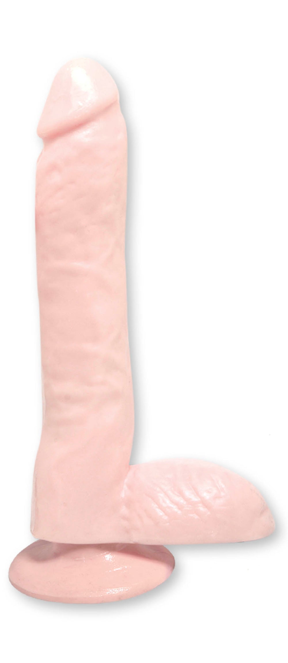 Basix Rubber Works 9in Dong W-suction Cup Flesh