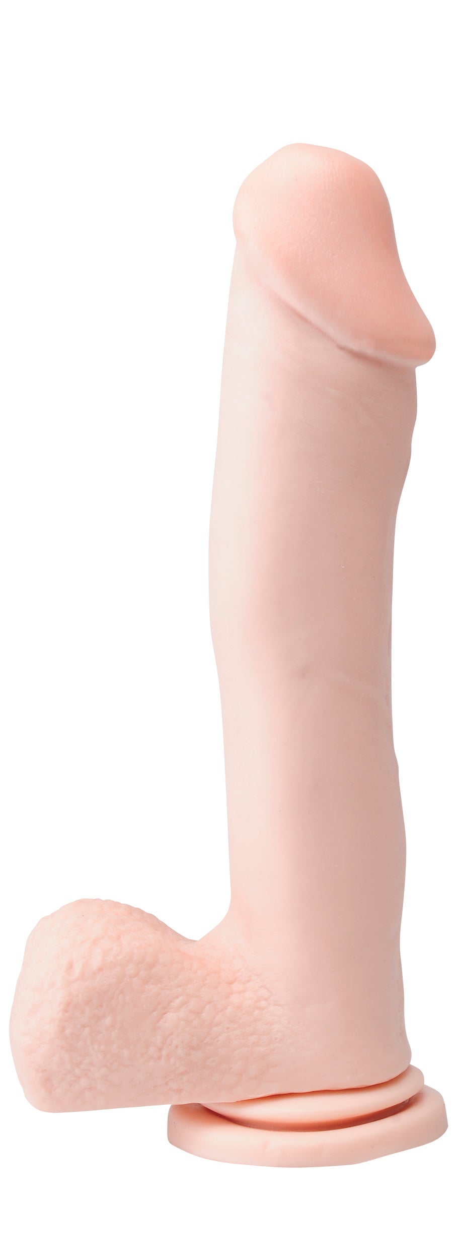 Basix Rubber Works 12in Dong W-suction Flesh