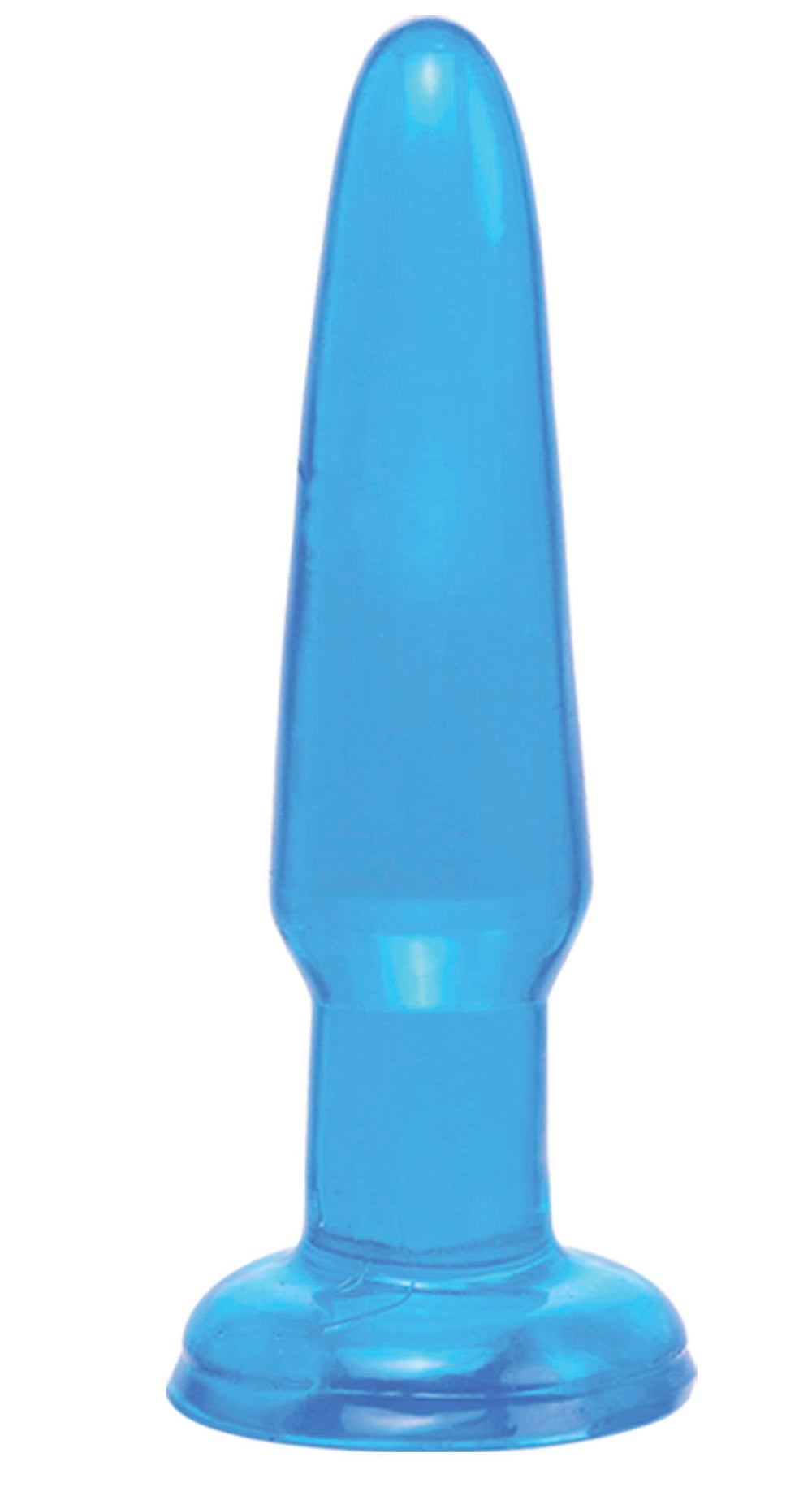 Basix Rubber Works 3.5in Beginners Butt Plug Blue