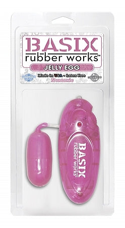 Basix Rubber Works Jelly Egg Pink