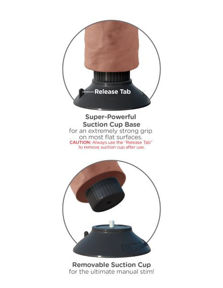 King Cock 9in Vibrating Tan W- Balls