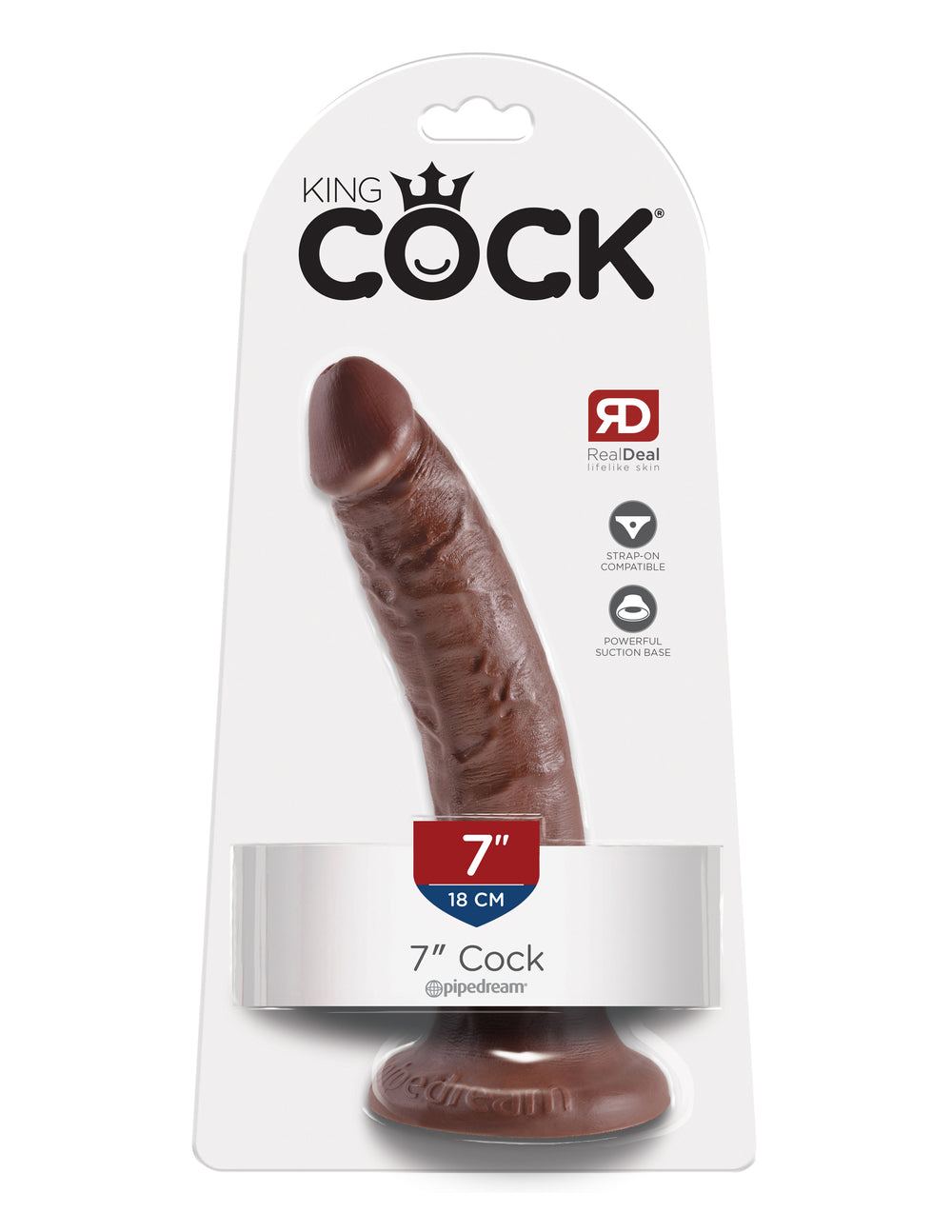 King Cock 7in Cock Brown