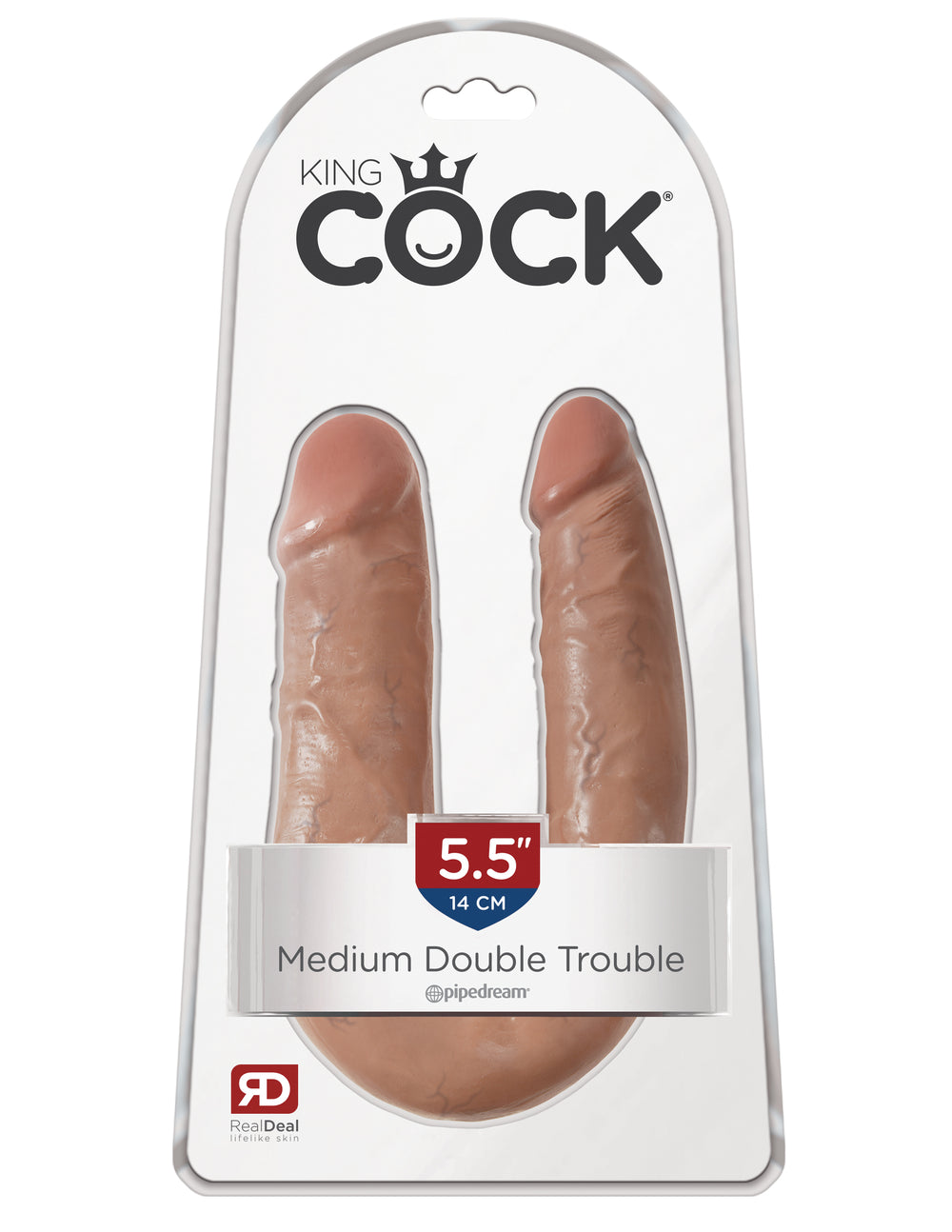 King Cock U Shaped Medium Double Trouble Tan