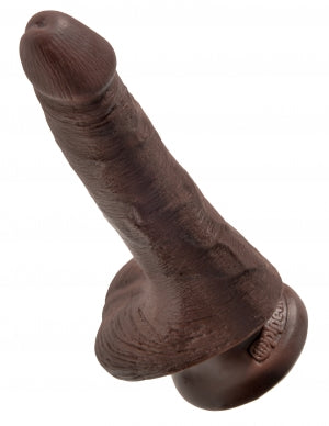 King Cock 6 Cock W-balls Brown 