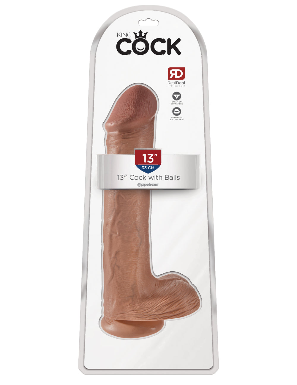 King Cock 13 Cock W-balls Tan 