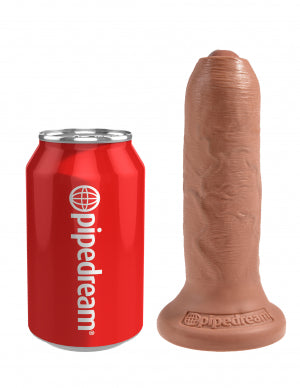 King Cock 6 Uncut Tan Dildo 