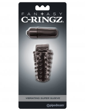 Fantasy C Ringz Vibrating Super Sleeve Black