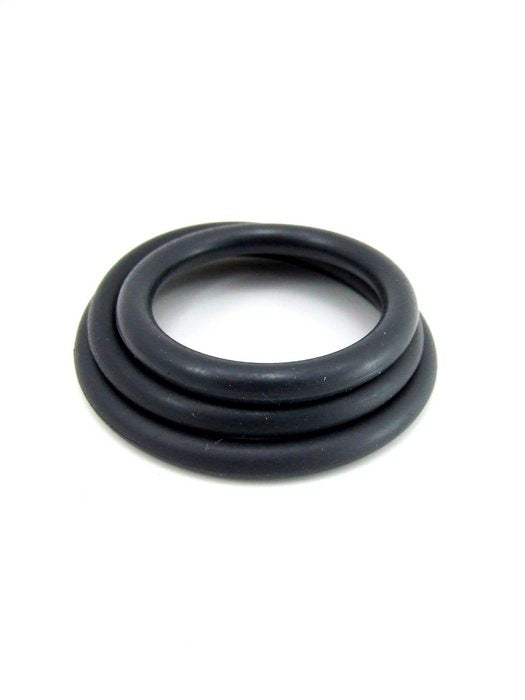 Ring Nitrile 3pc Set Black