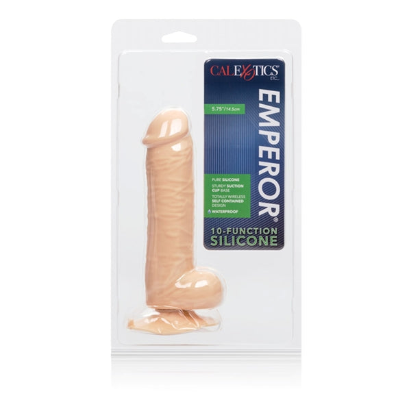 Emperor 5.75beige Silicone 10 Function Vibrating Dildo 
