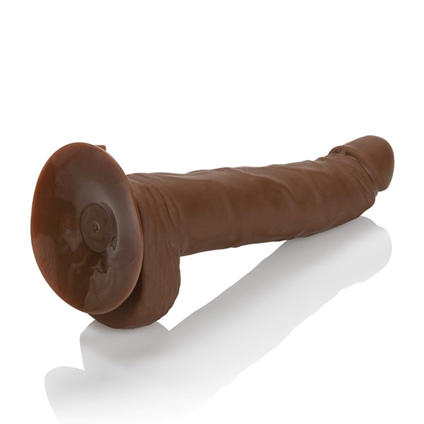 Emperor 6.75 Brown Silicone G 10 Function Vibratig Dildo 