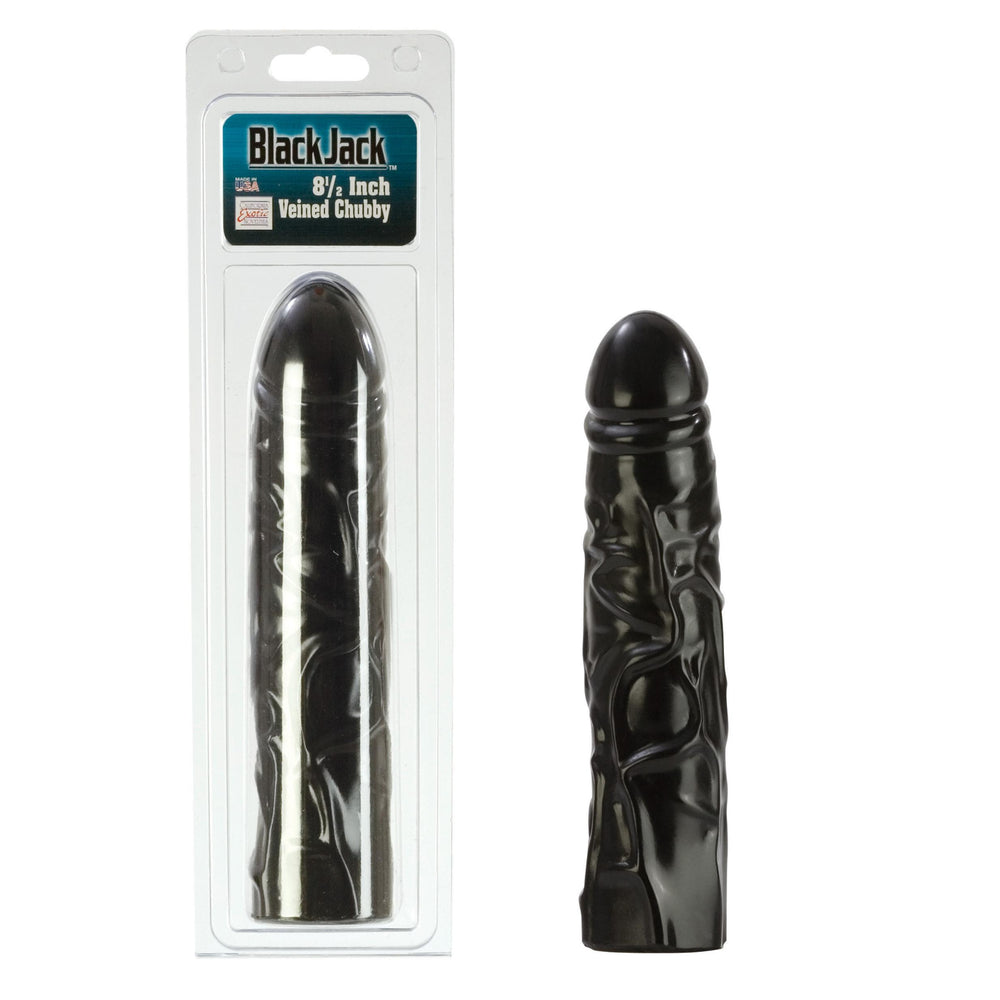 Black Jack 8.5in Veined Chubby Dong