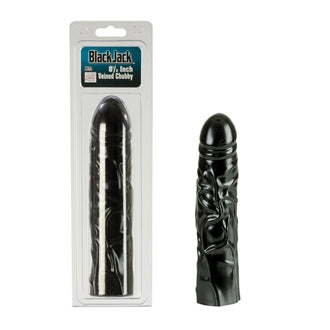 Black Jack 8.5in Veined Chubby Dong