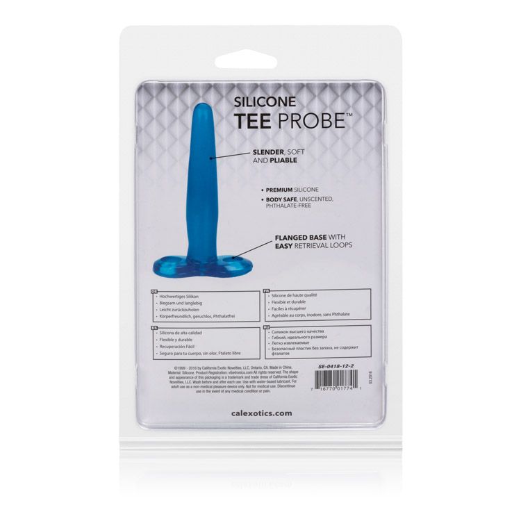 Silicone Tee Probe-blue