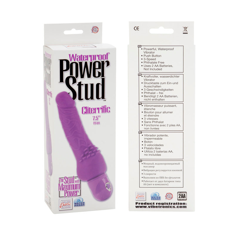Power Stud Clitterific W-p Purple
