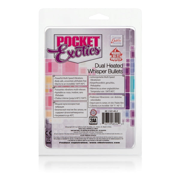 Pocket Exotic Dual Heated Whisper Bullet