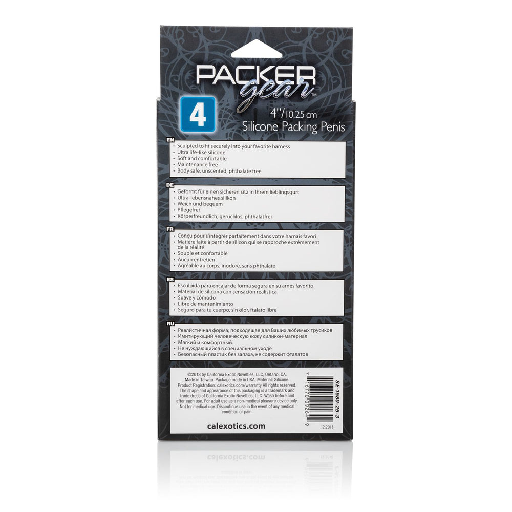 Packer Gear 4in Silicone Penis Tan