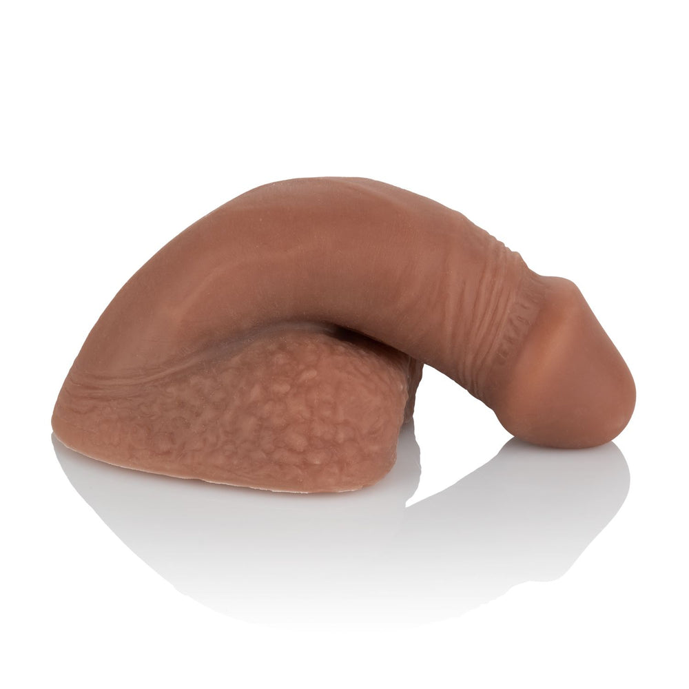 Packer Gear 4in Silicone Penis Brown
