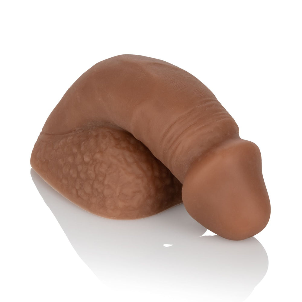 Packer Gear 4in Silicone Penis Brown