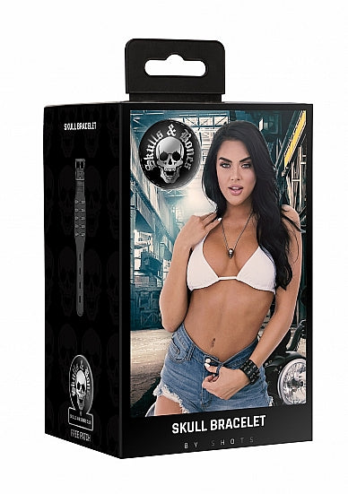 Ouch! Skulls & Bones Bracelet W- Skulls Black