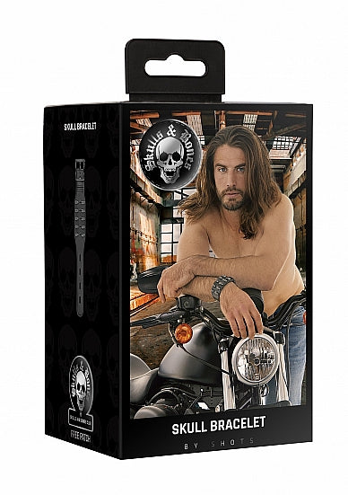 Ouch! Skulls & Bones Bracelet W- Skulls Black