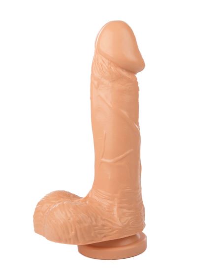 Ignite Cock W-ball 7in Flesh W-suction Cup