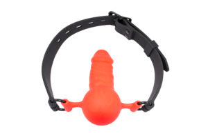 Stfu Cock Gag Black-orange