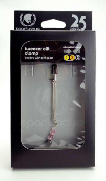 Tweezer Clit Clamp W-pink Beads