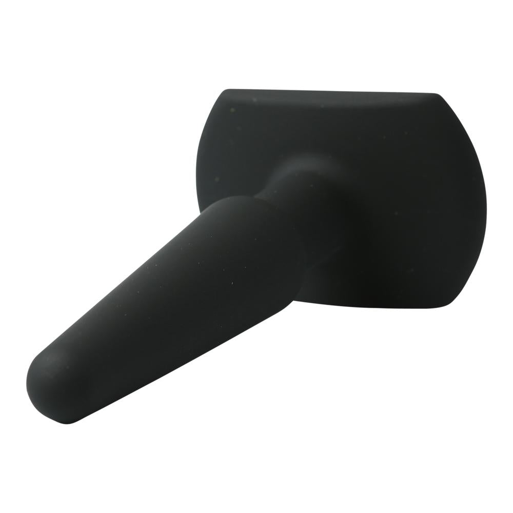 (d) Sex In The Shower Black Silicone Butt Plug