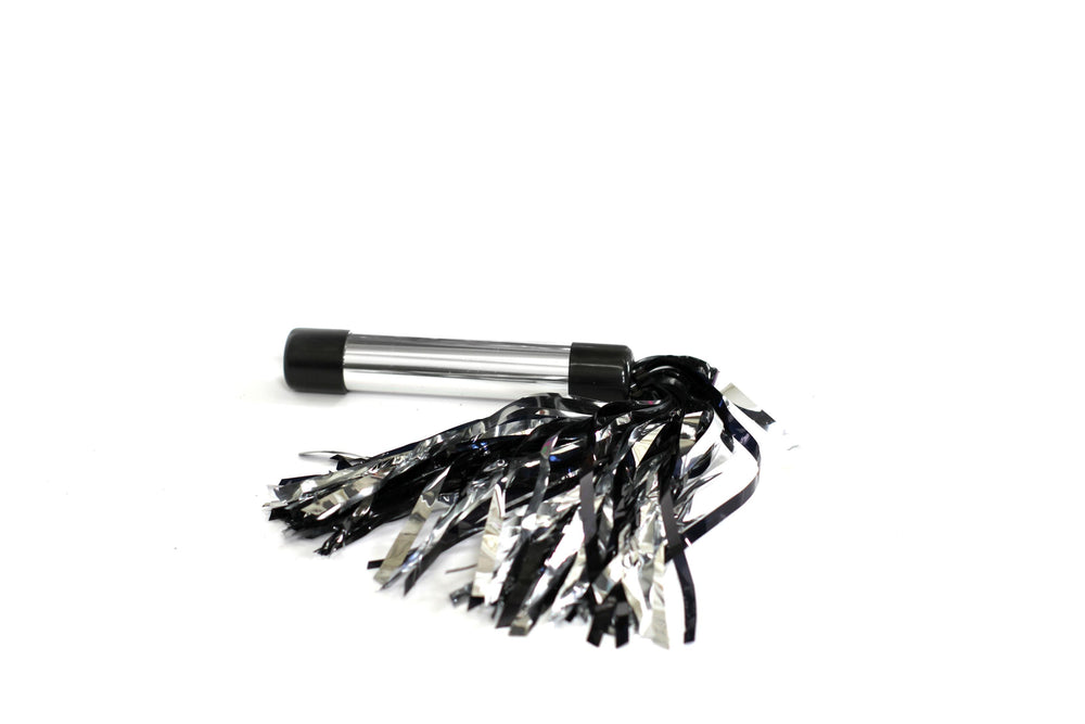 Mylar Flogger Black-silver
