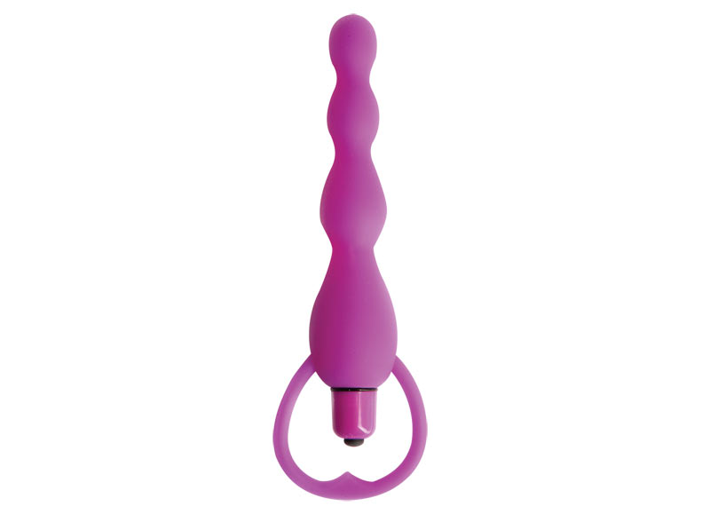 Climax Silicone Vibrating Anal Beads Purple