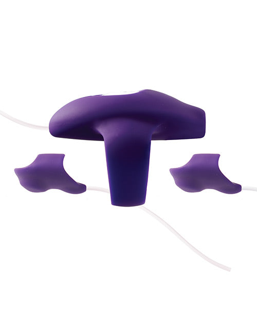 Vedo Kimi Rechargeable Dual Finger Vibe W- Remote Deep Purple