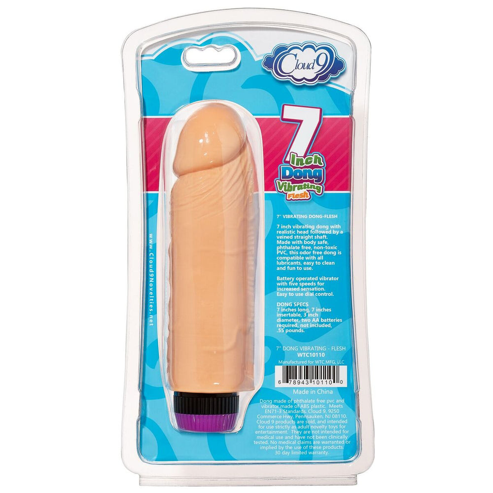 Cloud 9 Dong Vibrating Flesh 7in