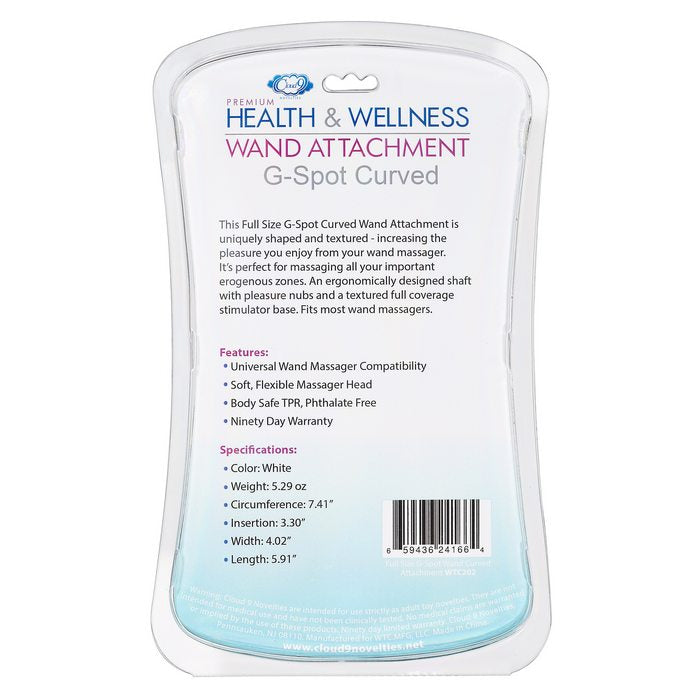 Cloud 9 Full Size G Spot Curved Wand Attachment