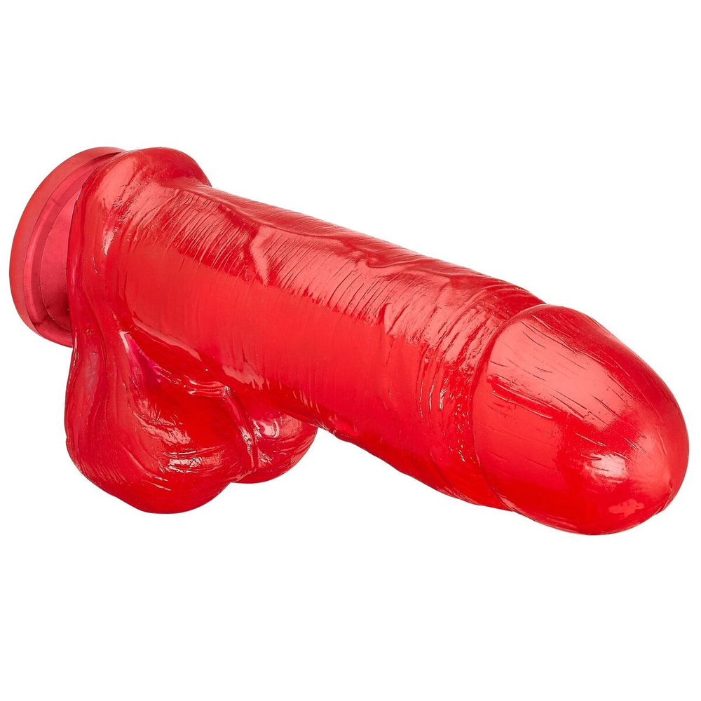 Cloud 9 Thick Dong W-balls & Suction Red 9in