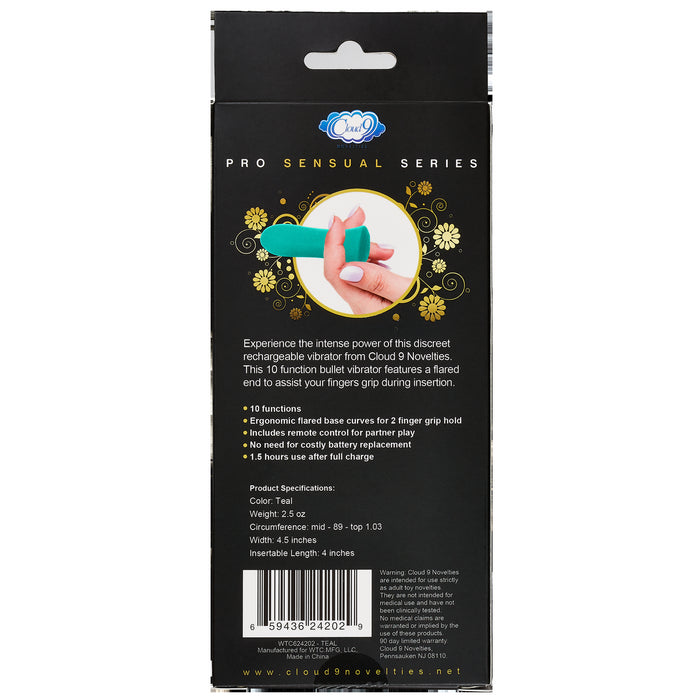 Pro Sensual Power Touch Bullet W- Remote Control Teal