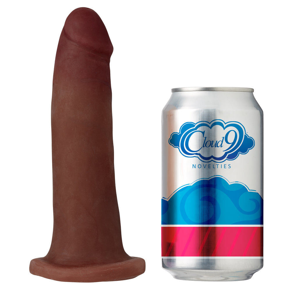 Cloud 9 Dual Density Dildo Touch 7in W- No Balls Brown