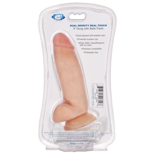 Cloud 9 Dual Density Dildo Touch Thick W- Realistic Painted Veins & Balls 8 In W-