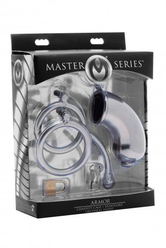 Master Series Armor Chastity Device W-removable Urethral Insert