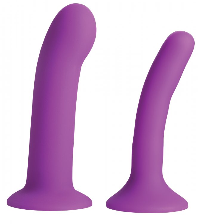 Strap U Silicone G Spot Duo Dildo Set