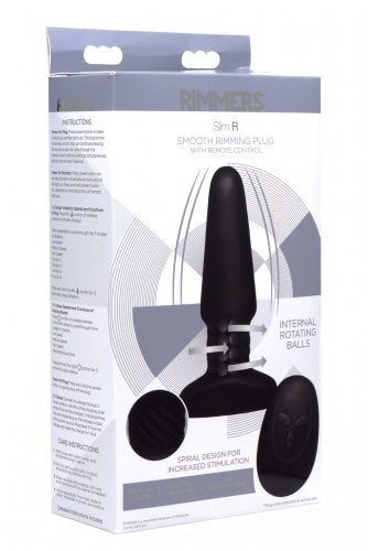 Rimmers Slim R Smooth Rimming Plug W- Remote Control